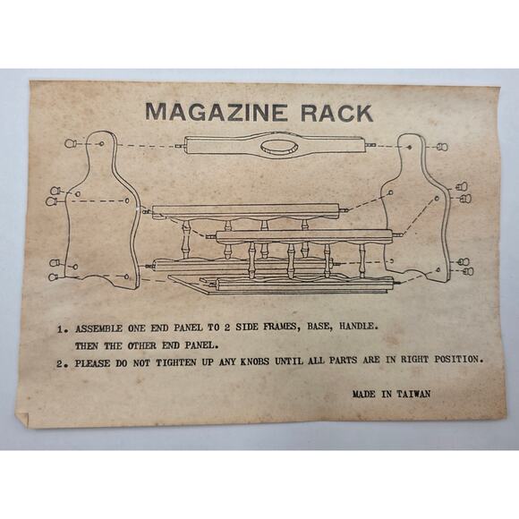 New Vtg Genuine Oak Magazine Rack Storage Spindles Handle Cutout 17x9.25x15.25H‎ - Picture 2 of 2